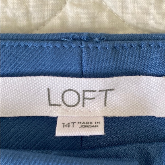 LOFT bundle of two 14T pants in blue  and rust colors - Picture 4 of 9